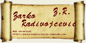 Žarko Radivojčević vizit kartica